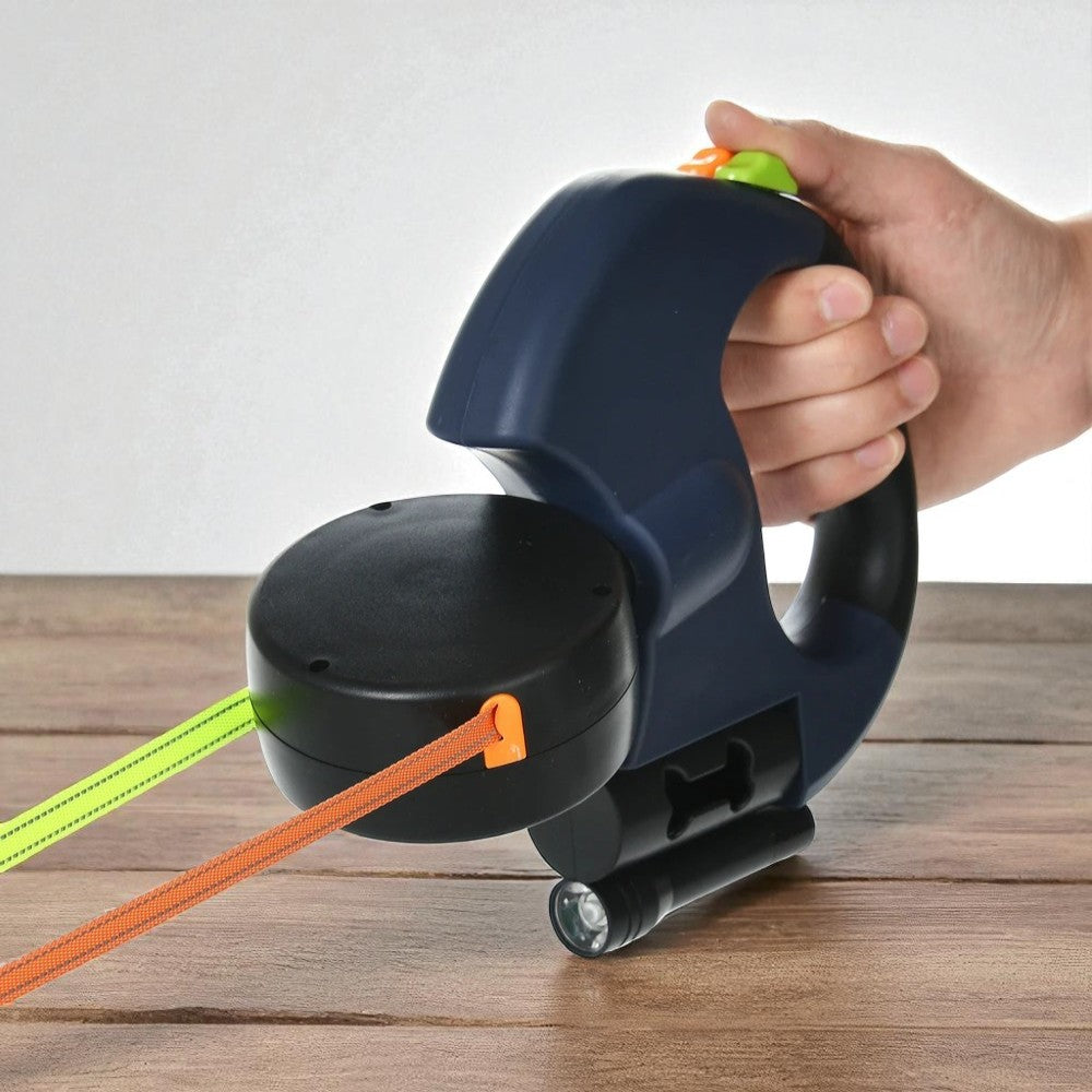 Laisse rétractable double 3m pour petits chiens et chats