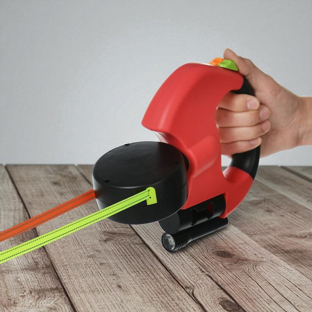 Laisse rétractable double 3m pour petits chiens et chats