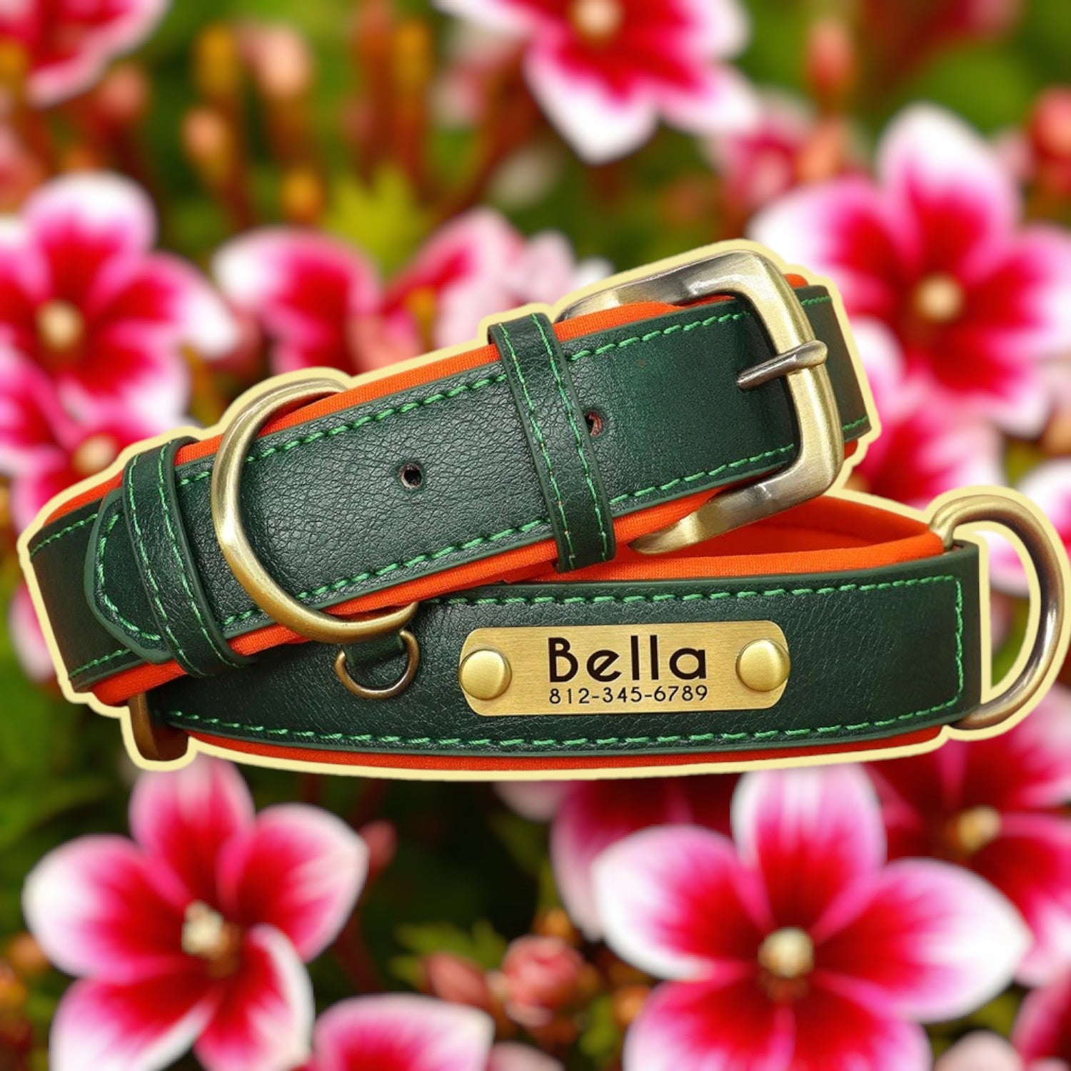 Collier personnalisable cuir chien