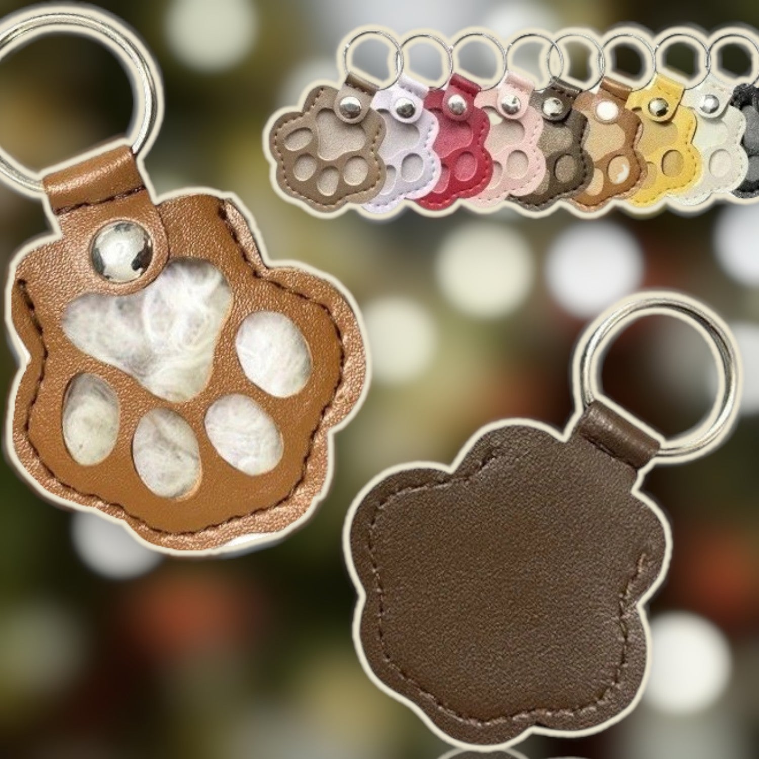 Porte-clés souvenir en cuir